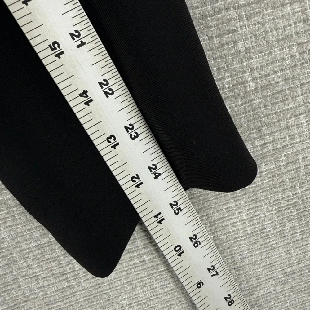 Vtg Talbots Blazer Jacket Women 12 Black Two Button Lined Professional Office - Picture 7 of 10